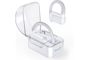 Riatanxi EP5 Open Ear Wireless Headphones: True Bluetooth 5.3 Earphones with Ear Hooks Crystal Clear HiFi Sound Fast Charging - 30H Playtime for Music and Call Sports Earbuds - White