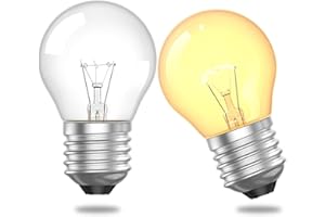 Klarlight G45 Lampada da Forno E27 40W 300 Gradi Resistente al Calore, 2700K Bianco Caldo per Forni, Frigoriferi, Lampade a Sale, Cofani di Estrazione