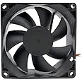 Royal Apex Silent Brushless Cooling Fan for Computer CPU System Heatsink Graphics and Multi use (80x80x25mm, 24V)