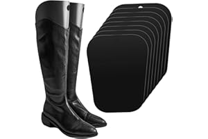 Vesaneae 8 Stück Stiefelform Einsätze, Stiefelformer Formeinsätze, Stiefelspanner Schwarz, Kunststoff Stiefel Ständer Halter, Hohe Stiefelstütze, Stiefel Hohe Unterstützung für Damen und Männer
