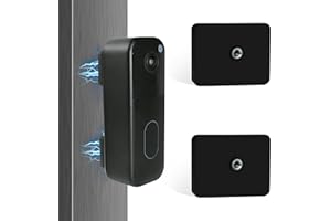 TEKCAM Supporto magnetico per campanello compatibile con Blink Video Doorbell, supporto per campanello autoadesivo senza foratura, nero