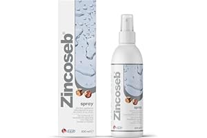 Zincoseb Spray pour Chien et Chat | Lotion Régulatrice de Sébum et Apaisante | Soin sans Rinçage | 200 ML | ICF