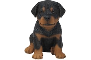 Vivid Arts Pet Pals Decorazione Rottweiler cucciolo Realistica Nero