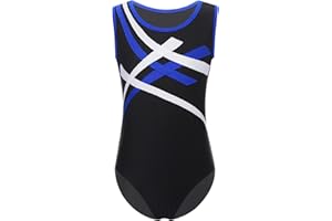 Oyolan Dziecko Chłopiec Trykot gimnastyka bez rękawów Leotard Taniec Strój do tańca 5-16 lat