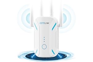 COTDLNK 2024 Più Recente Ripetitore WiFi Potente per Casa Amplificatore WiFi 1200Mbps 5GHz e 2.4GHz Dual Band Ripetitore di Segnale Internet Wireless, Facile Configurazione