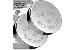 SWIFT GIFT UK SR716SW Watch Batteries - 2 x Seizaiken 315 Equivalent Cell Button Watch Battery Replacement Kit for Watches with Fitting Guide