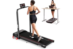 FITFIU Fitness MC-70 - Cinta de Correr Plegable 2 en 1 para Andar y Correr, Walkpad con Inclinación, Control Remoto, Motor Brushless, Caminadora Ultracompacta para el Hogar y Oficina