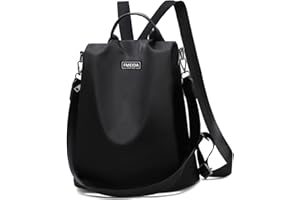 Fmeida Sac à Dos Femme Anti-vol, Petit Sacs à Main en Nylon 2 en 1 Porté Épaule pour Fille, Léger et Imperméable, Idéal pour Voyage, Shopping, Travail, Loisirs, École, Collèges