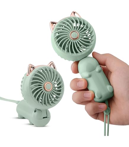 Ventilateur Portable Mini USB - 3 Vitesses, Alimenté Par Batterie, Pour Enfants, Bureau, Voyage