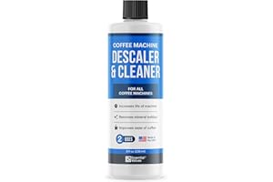 Essential Values Coffee Machine Descaler for Coffee Machines Cleaner - Descaler Liquid - Compatible with Delonghi, Nespresso, Dolce Gusto, Sage, Lavazza and More - 236ml 2 uses