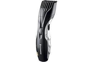 Remington Barba Beard Trimmer (Advanced Ceramic Blades, Pop-up Detail Trimmer, Adjustable Zoom Wheel, 9 Length Settings, Comb Attachment, Cord or Cordless, 40-Minute Runtime) MB320C