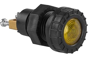 KR AGRAR Kontrollleuchte | für Armaturenbrett | orange | inkl. Lampe | Kontrolllampe | System | Kontrolle | Verkehr | Trecker | Funktion