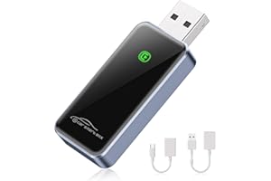 COOLFELL Wireless CarPlay Adapter UK for iPhone, Car play Wireless Adapter Dongle, Converts Wired CarPlay to Wireless, Plug & Play 2025 Upgraded Car Play Compatible with Cars from 2017 & for iPhone iOS 10+