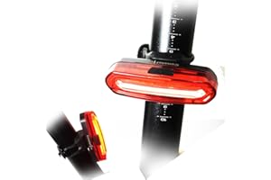 CONSTEFIRE Luz Bicicleta trasera-2PCS LED Faro Trasero Bici (6 Modos,120 Lúmenes) Potente Luz Trasera Bici Recargable USB -LED Luz de Seguridad IPX6 Impermeable para Máxima Seguridad de Ciclismo