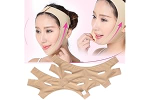 BIZZICO Masque amincissant pour le visage Masque en V Bandages minces pour le visage Lifting du visage Masque mince pour le cou Lifting du visage pour dormir Réduire le bandage du double menton (M)