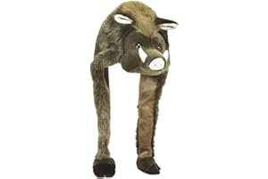 Close Up Wildsau Bonnet en Peluche pour Adulte, Marron