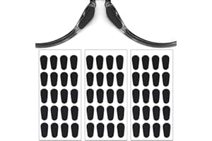 LINYIJOY 30 Paar Silikon Nasenpad, 1.0mm Nasenpads brille selbstklebend Rutschfeste Selbstklebende Nasenpads, Antirutsch Klebend Pad Selbstklebende Dünne Rutschfeste Nasenpads Brille für Brillen(Schwarz)