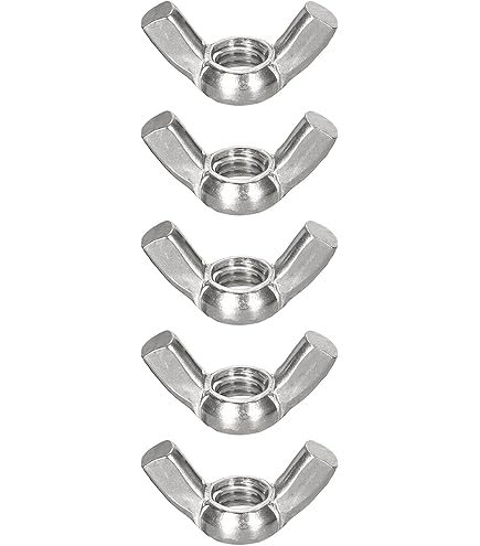 35-Piece Stainless Steel Wing Nuts Assortment - SAE Sizes 1/4-20, 5/16