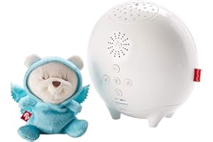 Fisher-Price DYW48 Butterfly Dreams 2-in-1 Soother, Light Projector with White Noise, Colour Changing Light, Music and Soft Toy, Suitable for New-Born