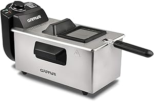 ‎G3 FERRARI G3Ferrari G10124 G3 Ferrari Pastella Fritteuse aus Edelstahl, 3 l, 2000 W und komplett zerlegbar für einfache Reinigung, 3 liters, Grau