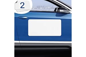 YLOVAN Blank Magnet for Car 2 Pack, Magnetic Sign for Vehicles, Business Signs for Car Doors, Magnetic Sheets to Cover Company Logo, Advertise Business, Prevent Scratches Rounded Corners (X-Large)