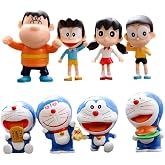 Doraem-on Set of Figures, Doraemo-n Cake Ornament, 8 Pieces Cake Decoration Figures, Doraemo-n Toys Car Decoration, Baby Show