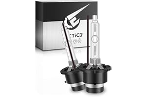 TECTICO D2S 35W Xénon Ampoule HID de HID kit de Conversion 4300K 12V Blanc Chaud +300% Ultra clair Kit de conversion Bi HID Ampoule, 2 Ampoules