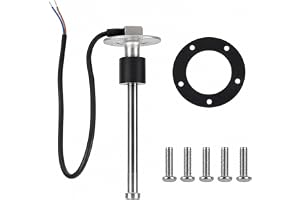Nivåsensor 200 mm – bränslenivåsensor 0–190 ohm, rostfritt stål bränsleöverföringsenhet, bränslegivare för vattentank, bilbränsle och yachter, husbilar