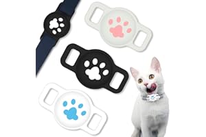 Coholl Schutzhülle Kompatibel mit Apple AirTag Hülle,[3 Stück] Silikon Hülle für GPS Finder Hundehalsband,Anti-Lost Pet Loop Holder Case für Katze Hund Halsband, Kinder ältere
