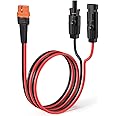 ELFCULB 12AWG 2FT Solar to XT60i Cable 2 10 25 35 50 75 100FT Solar Connector to XT60i Adapter Cable for Portable Power Station (2FT)