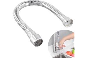 SkyJoy®Prolunga per rubinetto 30 cm. in acciaio inox 304.Orientamento fisso.Comoda per lavare i denti, il viso e i capelli e per raccogliere l'acqua. (30cm)