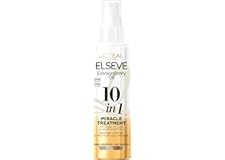 L'Oréal Paris - Soin Miracle Multi-Usages 10-en-1 - Cheveux Secs & Abîmés – Nourrit, Coiffe & Protège - Sans Rinçage - Elseve Huile Extraordinaire - 150ml