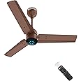 atomberg Renesa 900mm BLDC Ceiling Fan with Remote Control | BEE 5 star Rated Energy Efficient Ceiling Fan | High Air Delivery with LED Indicators | 2+1 Year Warranty (Matte Brown)