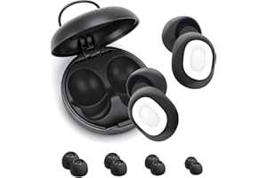 GENERIC Ear Plugs for Sleep, Up to 45dB Noise Cancelling Reusable Silicone Earplugs with 8 Sizes (XS/S/M/L) & Case – Comfortable Hearing Protection for Sleeping, Travel, Work, and Concerts