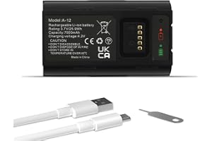 ANTIEE 7000mAh A-12 Batterie pour Arlo Essential Wire-Free Video Doorbell, Arlo Doorbell AVD2001 AVD2001B VMA2400 Series rech