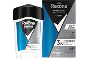 Rexona for Men Maximum Protection Antiperspirant Deo Stick for Effective Protection Against Heavy Sweating Clean Scent Protec