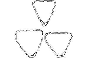 GTYHH 3 Catene Nere Sospese, Catene per Serrature per Porte, Catene per Appendere Vasi di Fiori, Catene per Appendere Lampadari, Catene per Porte di Gabbie per Animali Domestici