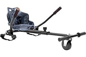 Hover-Pro Hoverkart Attachment for Swegway Hoverboard Adjustable Go-Kart Kit with Hand Controls Compatible with All Hoverboard Sizes (6.5", 8", 10") Easy to Attach & Detach Fun for Kids & Adults