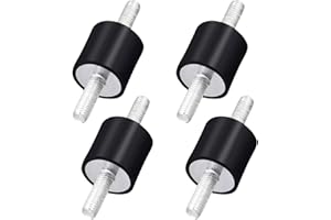 JVBAJV 4Pcs M8 Anti-Vibration Mounts,Rubber Mount Shock Absorber,Anti Vibration Rubber Shock,Rubber Isolator Mounts,Absorber Damper,Anti Vibration Silentblock Bobbins for Car Boat,Water Pumps