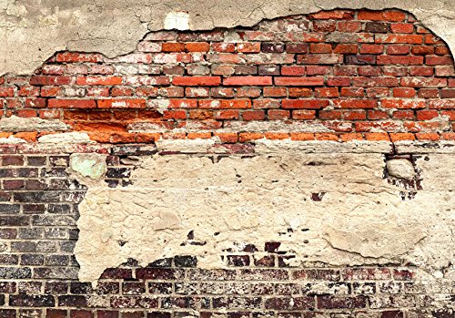 Vlies Fototapete 250×175 cm – 3 Farben zur Auswahl – Top Tapete Wandbilder XXL Wandbild Bild Fototapeten Tapeten Wandtapete Ziegel Ziegelstein f-A-0503-a-b - 4