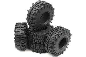 hobbysoul 5Stk RC 2.2" Mud slingers Reifen Sticky Rock Crawler Reifen Höhe 124mm & Schaum