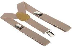 BARGAINEX Boys Girls Baby Toddler Children Adjustable Washable Beige Braces Suspenders 1-8 Years