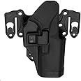 MASUNN Right Waist Hand Belt Holster With Molle Platform For Glock 17 18 19 22 23 31 - Black