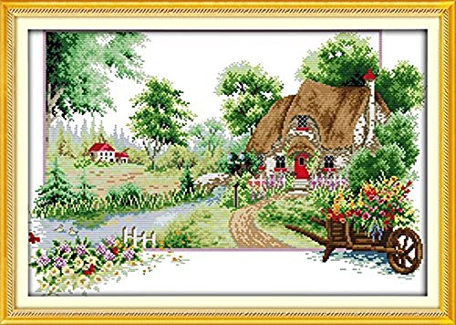 Labellevie Kreuzstich Stickerei DIY Handarbeit Stickpackung Set 65cm x 45cm: Vier Jahreszeiten - 2