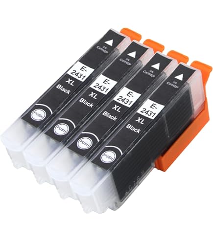 Go Inks&reg; Set Di 4 Cartucce D'inchiostro Per Sostituire Epson T2438 (serie 24XL) Compatibili/non OEM Per Stampanti Epson Workforce (24 Inchiostri), Multicolore (Bk/C/M/Y/LC/LM