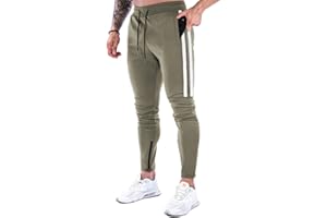 MakingDa Mens Gym Joggers Sweatpants Slim Fit Jogging Tracksuit Bottoms Causal Running Workout Trousers with Pockets