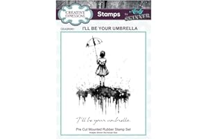 Andy Skinner Craft Stamp, Rubber, Grey, 3.5 x 5.25 in