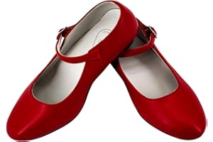 Gojoy shop- Zapato con Tacón de Danza Baile Flamenco o Sevillanas para Niña y Mujer, 5 Colores Disponibles