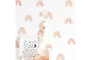 funlife 72Pcs DIY Small Rainbow Wall Stickers, Peel and Stick Colorful Wall Decal for Window Play Room Decoration, Kids Baby Nursery Decor