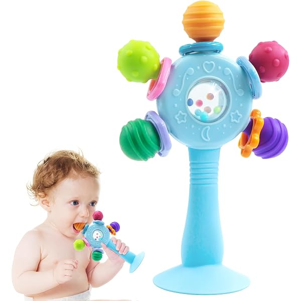 Baby Saugnapf Spielzeug Ab 6 Monate – Sensorik-Spinner Für Hochstuhl, Badewanne & Unterwegs